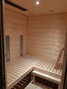 Lampe infrarouge spectre complet VITAE avec cadre alu sauna infrarouge et cabine infrarouge